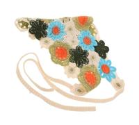 JEWEDECO Flower Crochet Headband for Women Vintage Triangle Hair Scarf Bandana for Everyday Wear for Girlfriend Mom Friends Special Occasions