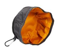 JEWEDECO Folding Food Basin Leak-proof Foldable Waterproof Pet Feeding Supplies Nylon Fabric Bowl for Dog Cat Home on The Trails Random Color