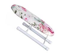 JEWEDECO Folding Tabletop Ironing Board 10.24X4.33X3.15In Mini Ironing Rack with U-Shaped Panel for Sleeves Collars and Cuffs Lightweight and Portable for Home and Travel