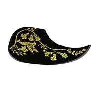 JEWEDECO Folk Acoustic Guitar Pickguard Self-adhesive Anti-scratch Protective Shield Creative Patterns for Acoustic Guitars and Music Enthusiasts Easy to Install and