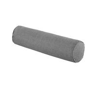 JEWEDECO Foot Pillow for Sleeping 15x40cm Cotton Linen Leg Pillow with Massage for Spa and Beauty Bed, Multi-Function Knee Tube Cushion in Smoky Grey for Foot Therapy and Relaxation