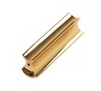 JEWEDECO Golden Stainless Steel with Comfortable Grip Guitar Slide Bar Hawaii and Unique Design for Acoustic and Electric Guitar Players