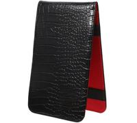 JEWEDECO Golf Scorecard Holder Black Pu Flip-open Lightweight Record Book
