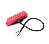 JEWEDECO Guitar Humbucker Pickup Dual Coil 4-wire Neck Replacement Pink Cover Electric Guitar Pickup for Rock and Blues Players