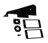 JEWEDECO Guitar Resistance Black Set Acoustic for Plastic Pickguard with Break and Decorative Features Lightweight Design and Music Learners