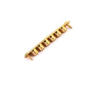 JEWEDECO Guitar String for Bass Guitar Golden Bushing Replacement Accessories Through Body Mounting Parts for Musicians and Enthusiasts