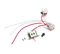 JEWEDECO Guitar Wiring Harness Kit Switch 3-way Toggle 1 Volume 1 Tone Pot Jack 250k 1t1v Pre-wired Easy to Install Metal Components