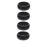 JEWEDECO Gymnastic Accessory 4pcs Silicone Exercise Ring Wedding Ring Protector