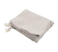 JEWEDECO Hair Dryer Drawstring Storage Bag 33x30cm Canvas Organizer Pouch Dustproof Light Grey Travel Case for Home, Hotel, Bathroom Hair Dryer Supplies