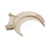 JEWEDECO Handheld 7-string Lyre Harp Wooden Musical Instrument Portable for Beginner Learning and Music Education