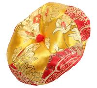 JEWEDECO Handmade Singing Bowl Holder Pad and Sound Bowl Cushion Pad Decorative Cloth Portable Multi-use Golden Colour Style for Sound Therapy