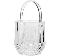 JEWEDECO Handy Ice Bucket with Multi-Functional Design Small Transparent Plastic Container for Beer and Spirits Storage Suitable for Hotels and Outdoor Use