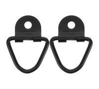 JEWEDECO Heavy Duty V-shaped Load Anchor Points Trailer D Carbon Steel 2pcs Bolt-on Tie down Anchors for Securing Cargo on Trucks and Anchoring Loads on Trailers