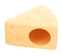 JEWEDECO Hideout Rest Cheese Shape Hamster Cooling for Ceramic Nest Comfortable House the Whole Year Random Color Small Pets Suitable Use