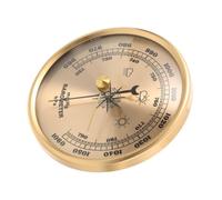 JEWEDECO High Precision Barometer for Home and Kitchen Use with Easy to Read Dial, Liquid-free Design, Classic Metal Frame, and Traditional Style Barometric Pressure Gauge for Indoor