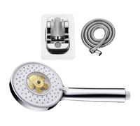 JEWEDECO High Pressure Handheld Shower Head for Pets and Human Use, Lightweight Silver Abs and Stainless Steel Material, Easy to Hold with Stylish Simple Design, for Bathroom Bathing
