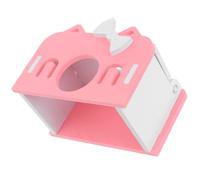 JEWEDECO House Fun and Small Wooden Hideout Guinea Pigs for Use Animal, Bright Colour with Sturdy Design to Provide Longtime Enrichment and Climbing Activities Hamsters Cage