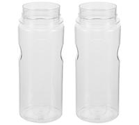 JEWEDECO Hydrogen Oxygen Facial Bottles Facial Machine Spare Bottles 2pcs Plastic Replacement 7.7x3x3in with Easy to Clean Design for Skin Care Device Accessories for Daily Beauty Sessions
