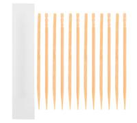 JEWEDECO Individually Wrapped Made with Paper and Toothpicks Single-Ended Design, Safe for Teeth and Gums Simple and Elegant White Tooth Picks for Restaurant and Travel Use