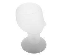 JEWEDECO Inflatable Wig Head Mannequin Stand with Adjustable Hat Size and Plastic Material for Display and Photography of Baseball Caps and Hats