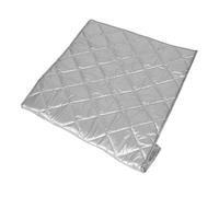 JEWEDECO Insulated Silver Freezer Cover with Magnet Waterproof Aluminum Foil and Oxford Cloth Material Maintains Internal Temperature and Blocks for Ice Cream Fridge and Display Cabinets