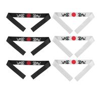 JEWEDECO Japanese Headband Set Chef Headbands 6pcs for Men and Women, Breathable Polyester with Classic Japanese Style, Machine Washable for Professional Restaurant Appearances and Busy