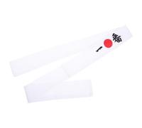 JEWEDECO Japanese Style Karate Headband for Men White Cotton Chef Accessory, Breathable and Suitable for Different Head Sizes, for Doing Sports and Exercises