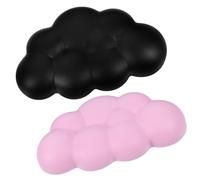 JEWEDECO Keyboard Wrist Supports Portable and Comfortable Hand and Wrist Support Pad 2pcs with Pu and Sponge Material for Notebook Typing for Office Use