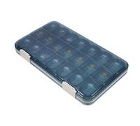 JEWEDECO Large Capacity Medicine Box with 21 Compartments for 7 Days, Multi-Grid Travel Medicine Organizer Made of Sturdy Pp and Abs with Sealing Function for Daily and Travel Use