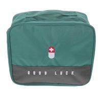 JEWEDECO Large Capacity Medicine Storage Bag First Aid Organizer with Ergonomic Design Waterproof Oxford Cloth Multi-Grid Separation Design for Outdoor Traveling Practical Home Medical Use