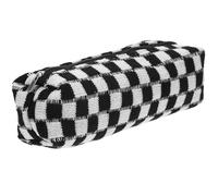 JEWEDECO Large Capacity Pencil Pouch with Chessboard Pattern, Tear Resistant Polyester Material and Smooth Zipper, for Artistic Activities and Outdoor Use
