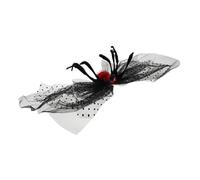 JEWEDECO Large Lace Bow Hair Clip Spider Design Gothic Tulle Bows for Halloween Hair Accessories for Boy Girl Girls and Boy Girl Unique Headdress for Spooky Celebrations