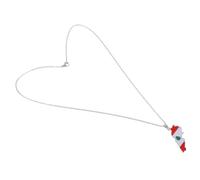 JEWEDECO Lebanon Flag Pendant Necklace Distinctive Lebanese Design Stylish and Comfortable for Everyday Wear Durable and Versatile Accessory for Men and Women