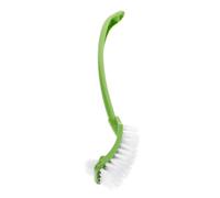 JEWEDECO Long-handled Toilet Brush Double-sided Heavy Duty Cleaning Brush for Bathroom Toilet Bowl Descaler Portable
