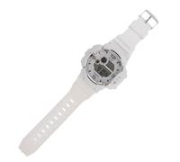 JEWEDECO Luminous Sports Electronic Watch Led Digital Casual Wristwatch for Students Waterproof White Outdoor Wrist Watch