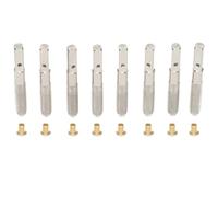 JEWEDECO Lyre Harp String Pegs 8Pcs Metal Replacement Pins for Lyre Musical Instrument Accessories Including Fixing and Tuning Components