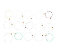 JEWEDECO Lyre String Set High Hardness and Not Easy to Break 15pcs Replacement Strings Brass Material Random Color for Adults and Bands Suitable for Musical Instrument Accessories