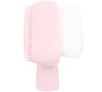 JEWEDECO Manual Facial Scrubber Exfoliator Double-sided Design Face Brush with Soft Artificial Fiber and Plastic Material for Deep Cleansing and Exfoliation, Gift for Women and On-the-go