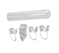 JEWEDECO Medium Guitar Slides Thumb Finger Picks Electric Guitar Slide Tone Bar Metal Finger Plectrums Accessories