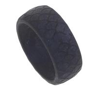 JEWEDECO Men’s Sports Silicone Ring Fish Scale Texture, Size 8, Colorful Blue, Skin-friendly Gym Accessory for Outdoor Exercise and Fitness