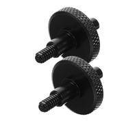 JEWEDECO Metal Double Bass Bridge Screws Replacement, Easy to Install and Stable Playing Experience, Stylish Black Split Adjustable Upright Bass Bridge Part for Performances and Rehearsals