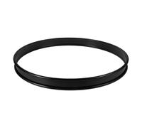 JEWEDECO Metal Drum Hoop for Personal Practice and Recording Studios Versatile Use 16 Inch Iron Construction Black Finish Enhancing Sound Quality for Snare Drum