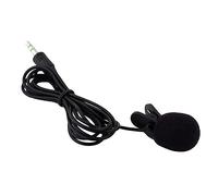 JEWEDECO Mini Lavalier Clip-on Microphone 3.5mm Wired Plastic Material and Muted Sound Feature, Suitable for Lectures and Teaching, Frequency Range 30hz-15000hz, Impedance 2.2 K Ohm