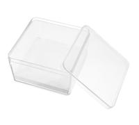 JEWEDECO Miniature Specimen Box Insect Display Container Plastic 3.54x3.54x2.16in Compact Stylish Preservation Showcase for Entomology Enthusiasts