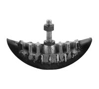 JEWEDECO Motorcycle Rim Lock Accessory 2.15" Wear Resistant Plastic and Alloy Tire Stabilizer Clamp for Motocross and Dirt Bike, Universal Compatibility for Challenging Roads and High