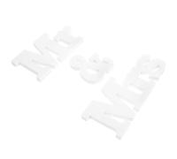 JEWEDECO Mr and Mrs Table Sign Wedding Centrepiece with White Pvc Material and Detailed Workmanship, Lightweight Practical Decoration for Wedding and Creative Photos