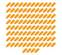 JEWEDECO Multi-Purpose Sleeve Protectors with Anti-Skid and Heat Features 100pcs Orange for First Aid and Work Safety