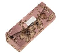 JEWEDECO Multi-use Storage Case Lipstick Organizer Vintage Style Leather Portable Prevents Lipstick from Separating Personal Use 3.54x1.41x1.38inch