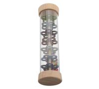 JEWEDECO Musical Rain Stick Toy Wooden Sensory Instrument for Boy Girl Early Educational Plaything Enhancing Cognitive Development with Realistic Rain Sounds Colors