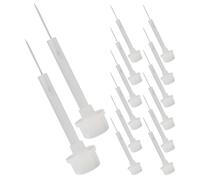 JEWEDECO Nail Polish Brush Replacement Heads with Thin White Pp Tips and Applying Other Glues 50pcs for Even Application, Versatile Nail Art Tools Suitable for Beauty Kit